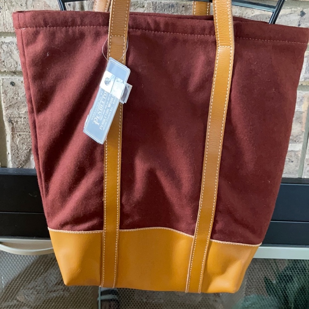 Pendleton Thomas Kay Wool & Leather Tote Bag